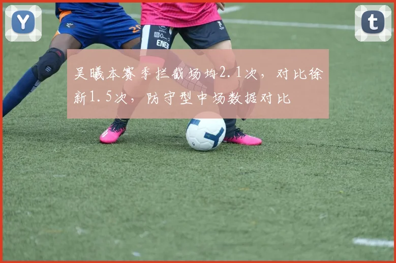 吴曦本赛季拦截场均2.1次,对比徐新1.5次,防守型中场数据对比